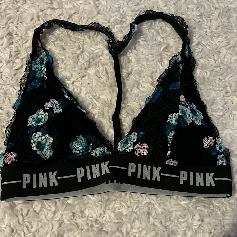 PINK floral bralette
